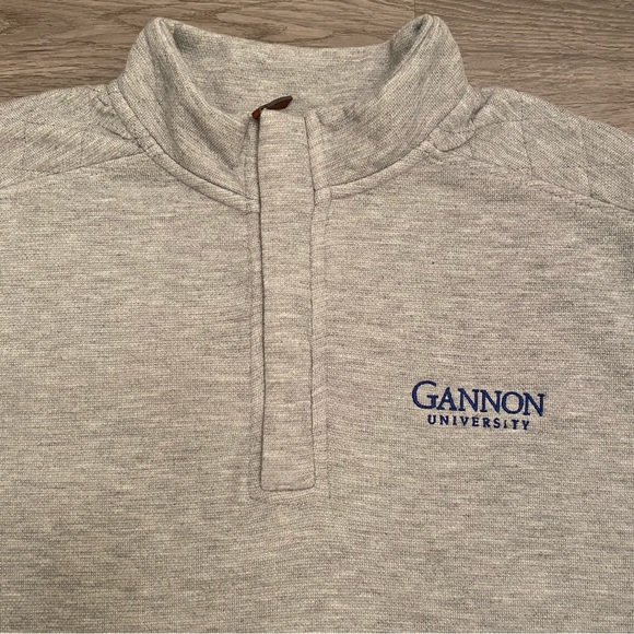 GANNON University Quilted-Detail Sullivan Quarter Zip Pullover , Oxford … - Picture 5 of 12